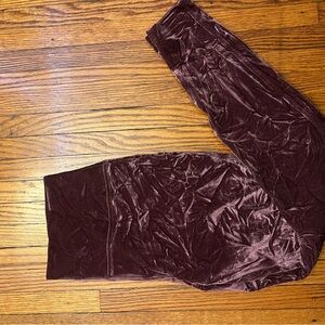 Lululemon Velvet Burgundy Leggings
